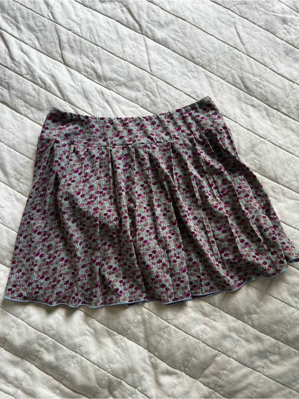 Toad & Co floral tennis skirt, medium